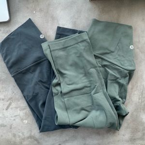 2 pairs 3/4 length LuLuLemon Align Leggings